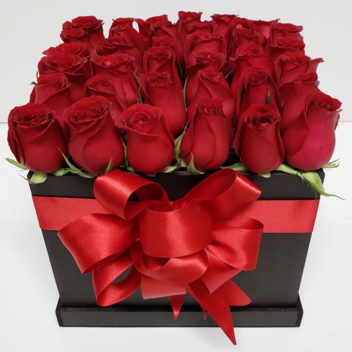 Caja de rosas rojas 36 piezas
