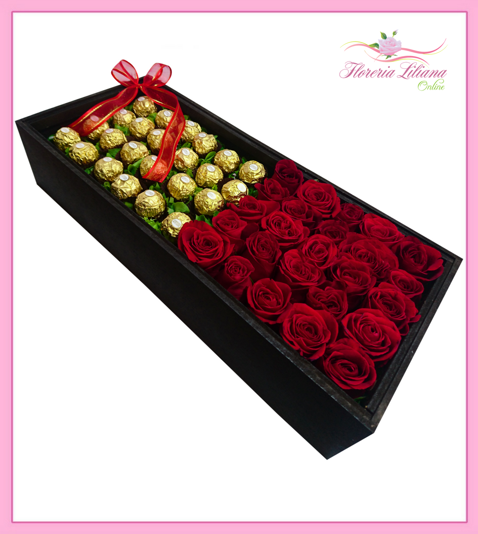 asistencia Afilar Esperar algo Caja de rosas rojas con chocolates ferrero 24 piezas
