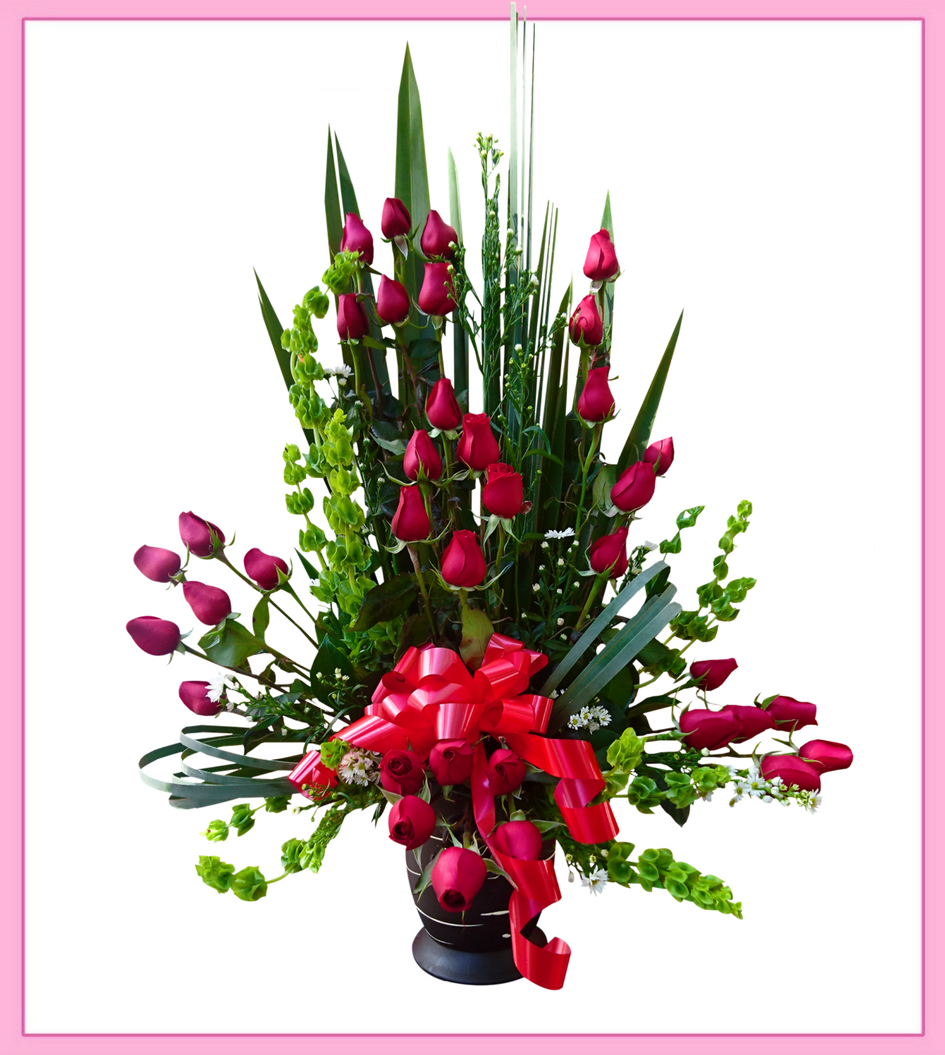Arreglo de rosas rojas 36 piezas | Florería Liliana | Flores a domicilio  CDMX