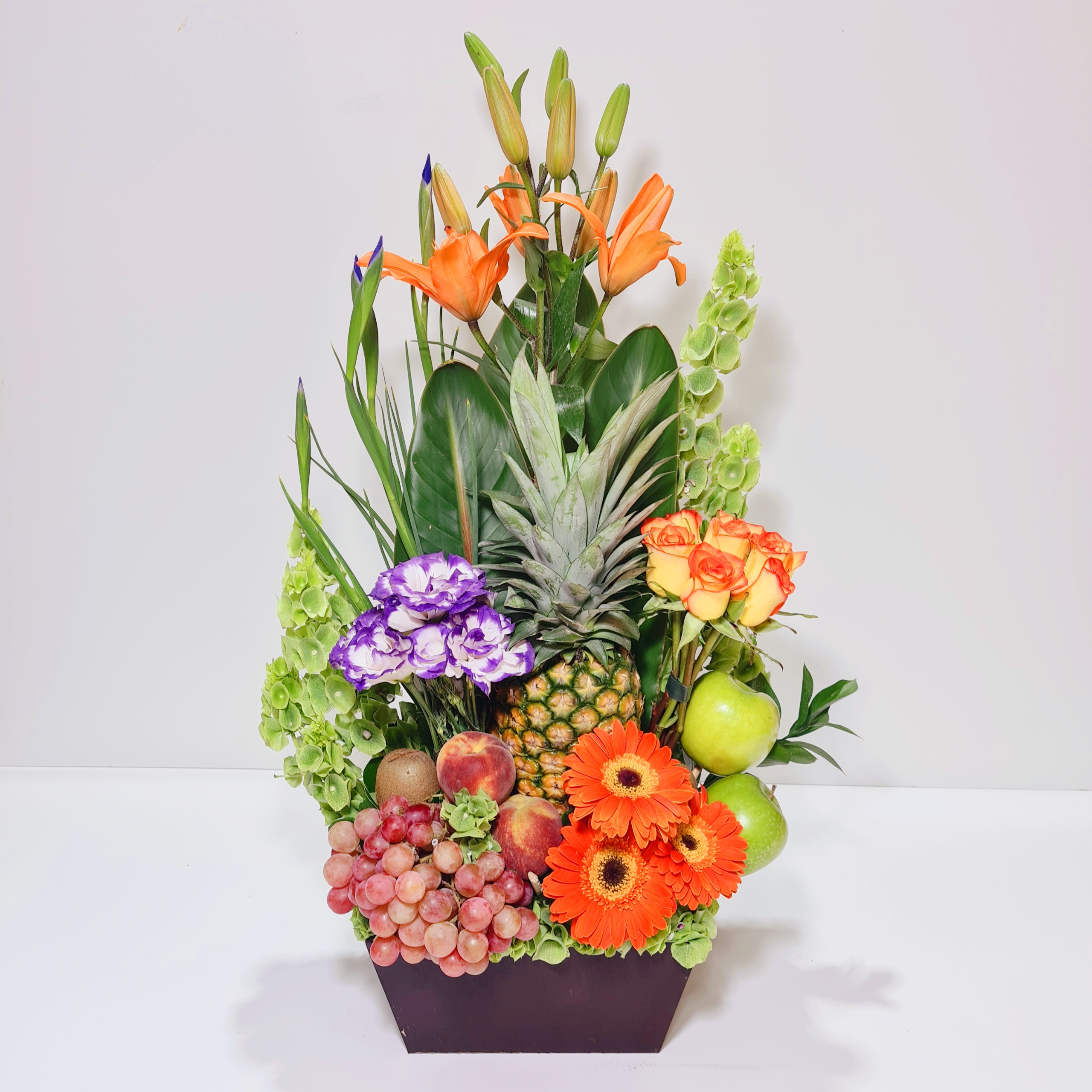 Arreglo frutal floral varias piezas | Liliana Online
