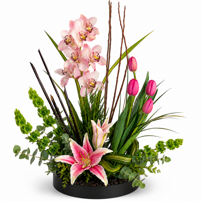 Arreglo de flores naturales mixtas varias piezas