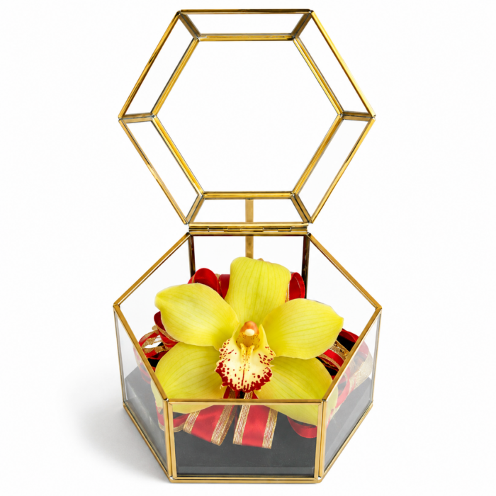 Arreglo floral de orquídea cimbidium 1 pieza