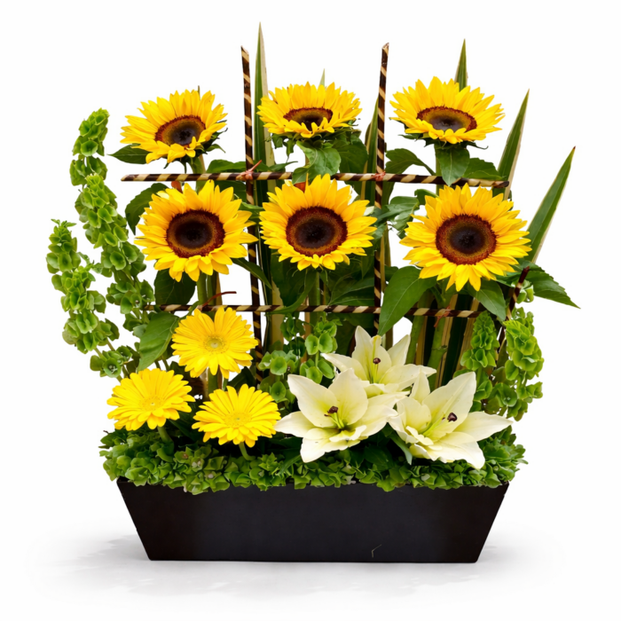 Arreglos Florales de Girasoles gerberas y lilis