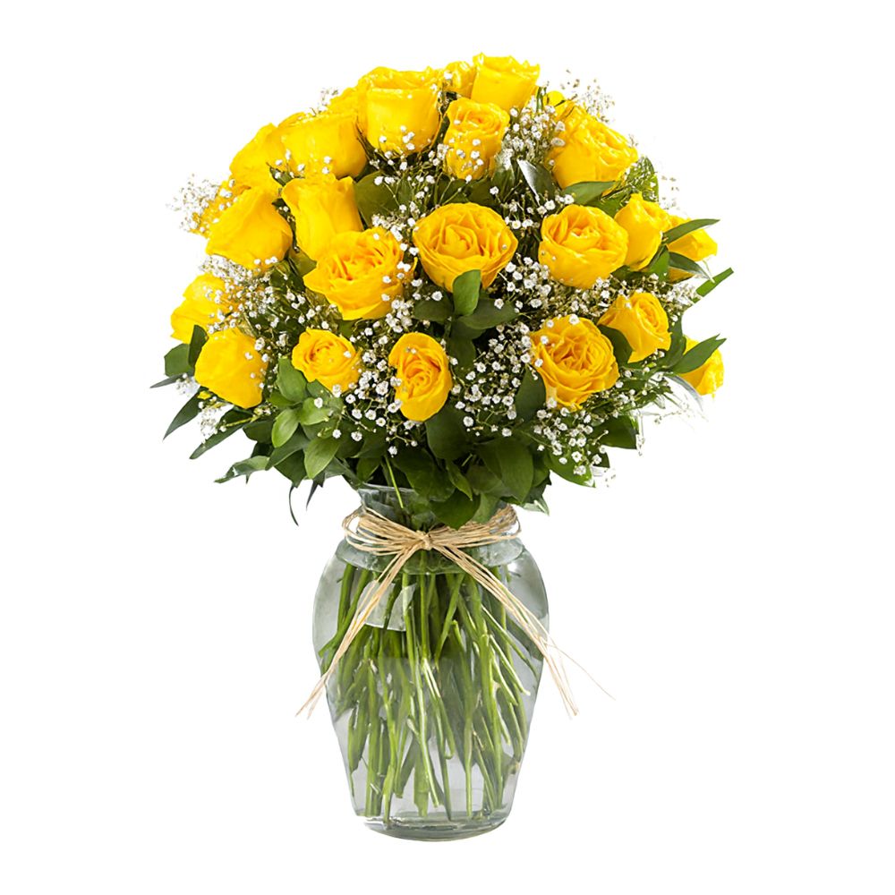 arreglo de flores amarillas