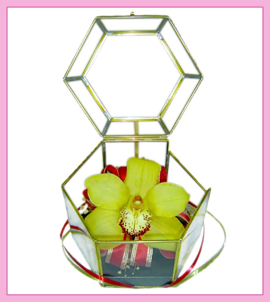 Arreglo floral de orquídea cimbidium 1 pieza