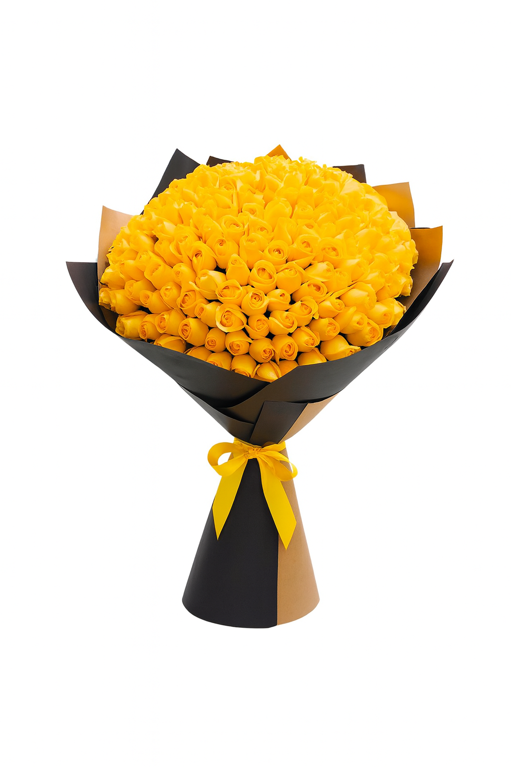 ramo buchon de flores amarillas