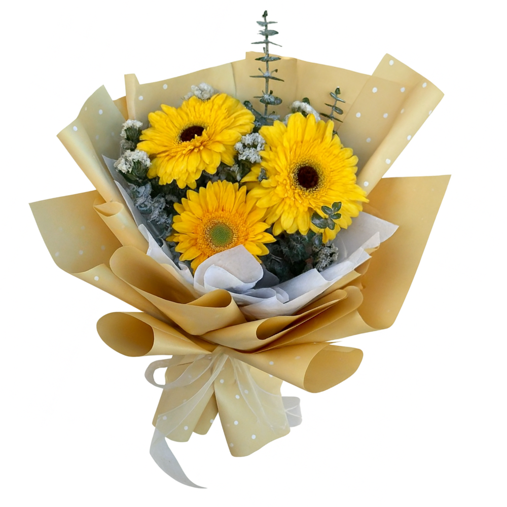 ramo gerberas amarillas